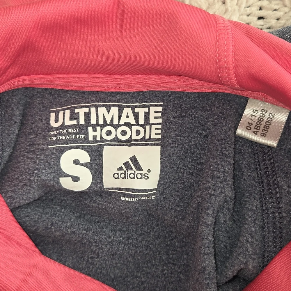 Adidas Ultimate Hoodie Womens Small ClimaWarm Pullover Sweatshirt